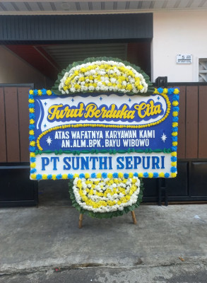 Papan Bunga Duka di Tenilo